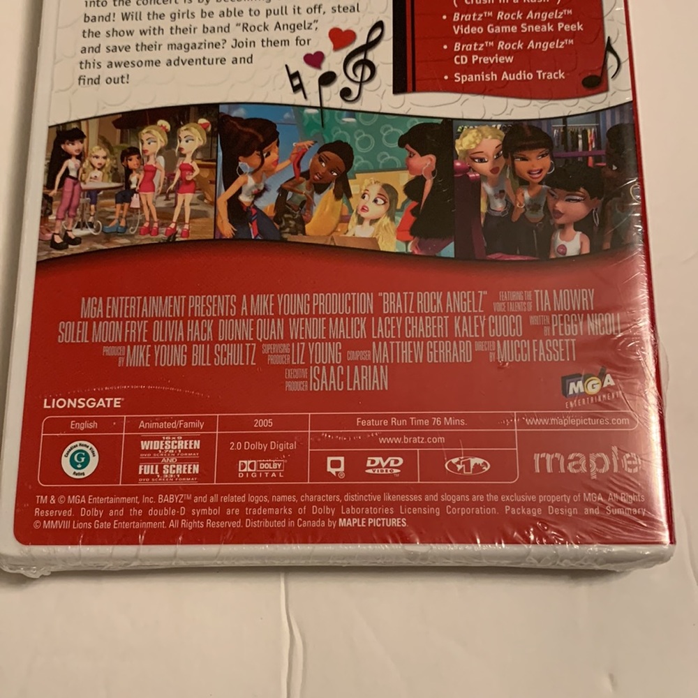 Bratz Rock Angelz DVD 2005 - New and Sealed - Picture 7 of 7